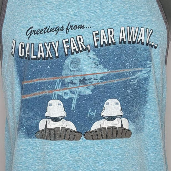 Star Wars Fifth Sun Storm Trooper Greeting Card Tank Top Death Star Men's Medium - Picture 1 of 6